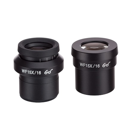Pair Of Extreme Widefield 15X Eyepieces (30mm) With One Focusable